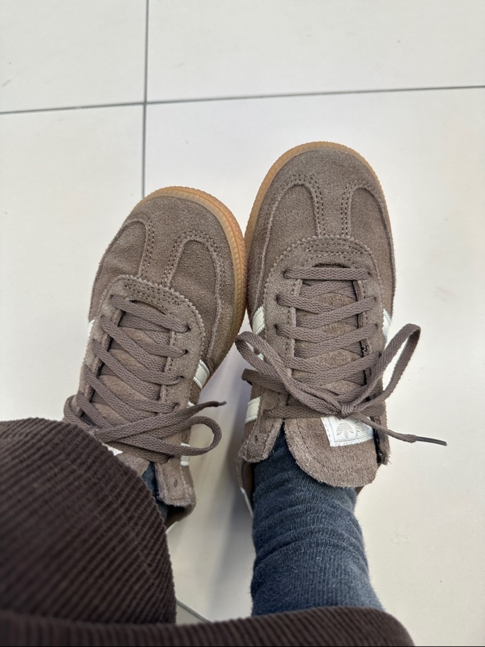 adidas Brown Suede Flats